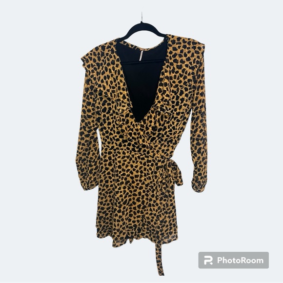 Free People Frenchie leopard print wrap dress - Picture 5 of 8